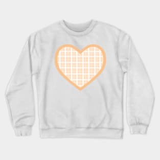 Orange Cottage Heart Crewneck Sweatshirt